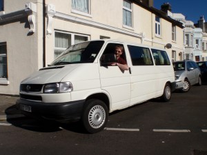 Picking up the van from Hastings