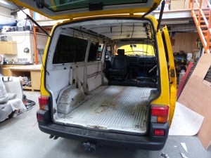 Interior stripped out ready to start work