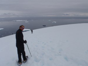 We snow shoed to the top of Cuverville Is. for some great views