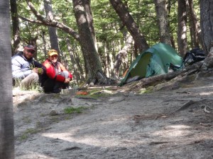 First night in the tent