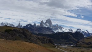 El Chalten nestling below the dramatic parks of the Fitz Roy and Cerro Torre ranges