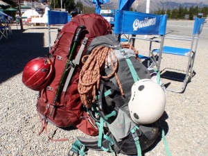 Remarkably, we managed to get climbing gear, camping gear and some food supplies into these packs!