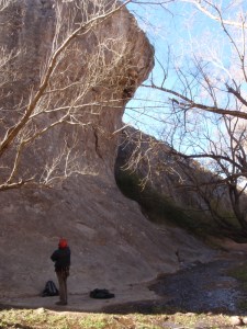 Considering the rock called "the wave" at El Salto - pity it was south facing, so out of the winter sun