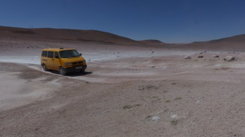 Driving through the Sol de Manaña