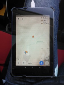 The mapping app recording our highest altitude yet - 5,75m