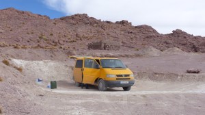 The water containers out in the sun to defrost! 