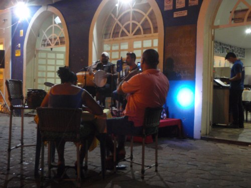 Warm evening listening to live music