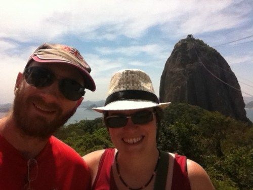 Enjoying the good weather with a trip up Sugarloaf